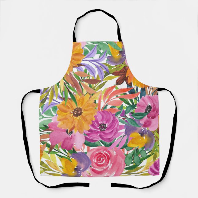 Tablier Jardin fleuri (Recto)