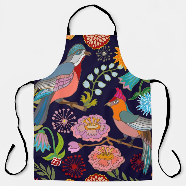 Tablier Jardin japonais : Oriental Victorian Seamless (Recto)