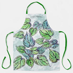 Tablier Jardin Momma Green Feuille Apron