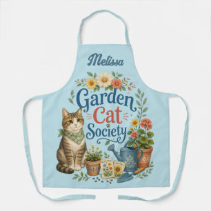 Tablier Jardin Société Féline Cottagecore Florales