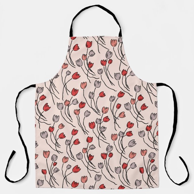 Tablier Jardin Tulip En Rose (Recto)
