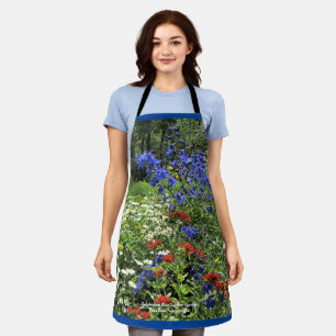 Tablier Jardins du Delphinium Bleu