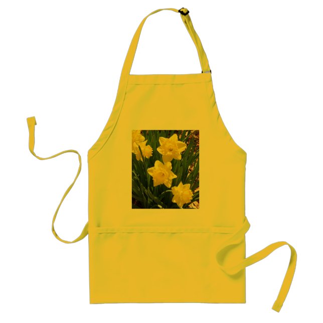 TABLIER JAUNE DE JONQUILLES DE FLEURS (Devant)