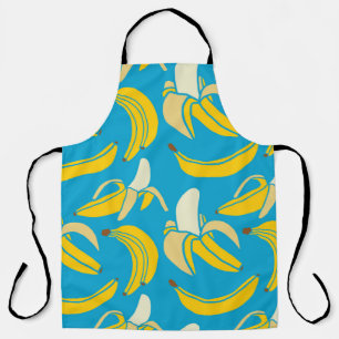 Tablier jaune frais banane tropicale sans soudure patte