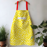 Tablier Jaune Lumineux<br><div class="desc">Lumineux et joyeux, cet tablier coloré et animé présente des touches dessinées à la main pour un motif ludique toute l'année. Personnalisez-vous avec votre propre nom ou donnez comme un cadeau pratique et réfléchi!</div>