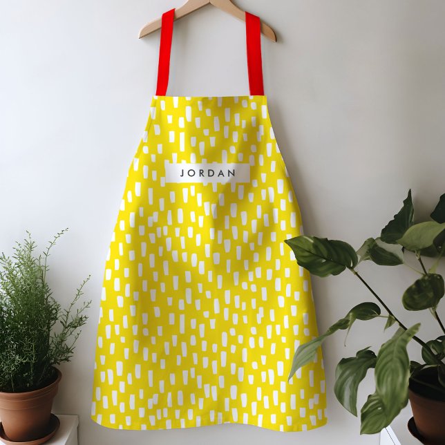 Tablier Jaune Lumineux (Bright yellow dashing apron)
