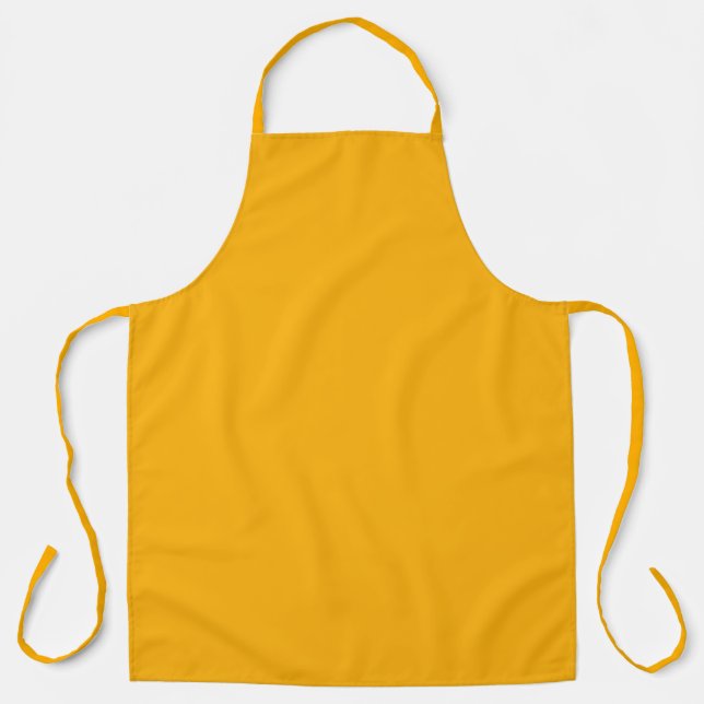 Tablier Jaune Verge d'Or Automne Couleur Uni (Recto)