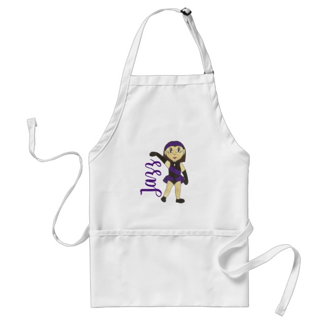 Tablier Jazz Dancer Classe Purple Considérant Costume Dans (Devant)