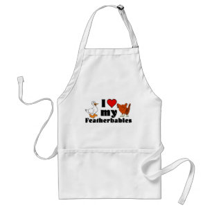 Tablier J'Coeur mes plumes Apron