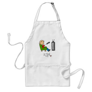 Tablier Je clique sur les T-shirts et les cadeaux de TV Ad