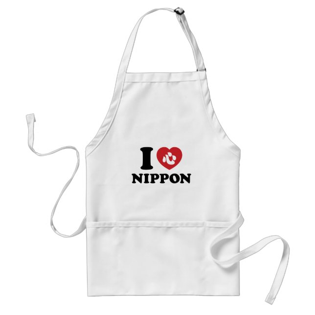 TABLIER JE COEUR [AMOUR] NIPPON ADULTE APRON (Devant)