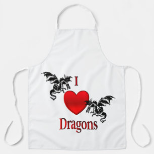 Tablier Je Coeur Dragons