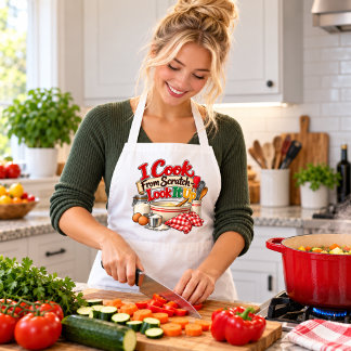 Tablier Je cuisine à partir de zéro – Cherchez-le