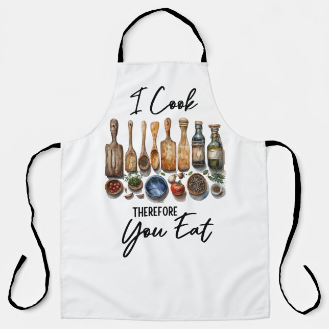 Tablier Je cuisine, donc vous mangez (Recto)