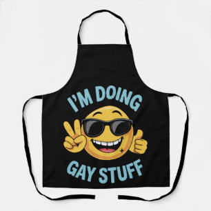 Tablier Je fais des trucs gay Mème drôle LGBTQ Pride