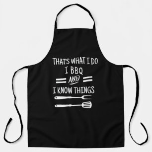 Tablier Je fais du BBQ Je sais des choses - Cadeau