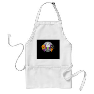 Tablier Je hurle pour le Citrouille d'Halloween Spider Gho