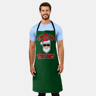 Tablier JE LE FAIS POUR LES POUPÉES Santa Screwball Graphi