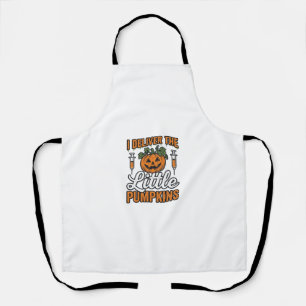 Tablier Je livre les petits citrouilles Halloween Nurse Sh