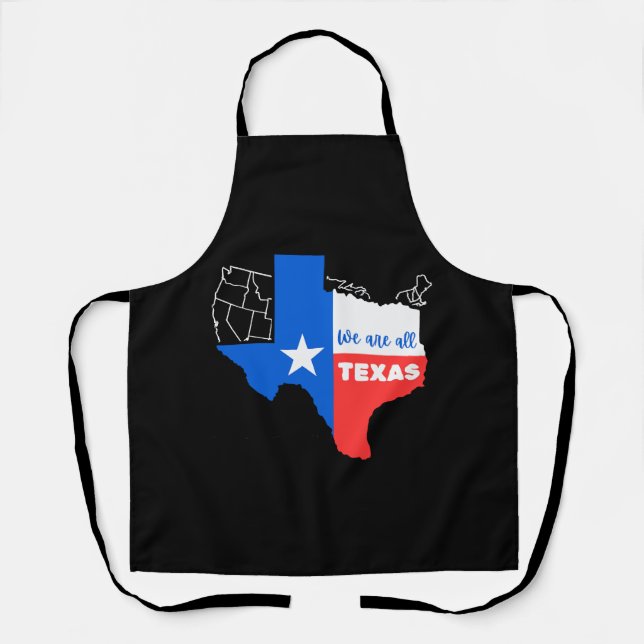 Tablier Je Me Trouve Avec Le Texas (Recto)