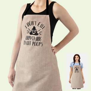 Tablier Je ne mange rien qui bouffe, Vegan