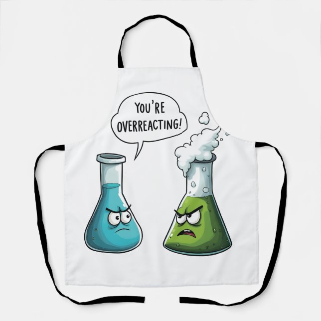 Tablier Je pense que vous surréagissez à la science Nerd a (Recto)