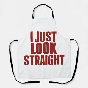Tablier Je regarde juste tout droit Mois des fiertés LGBT 