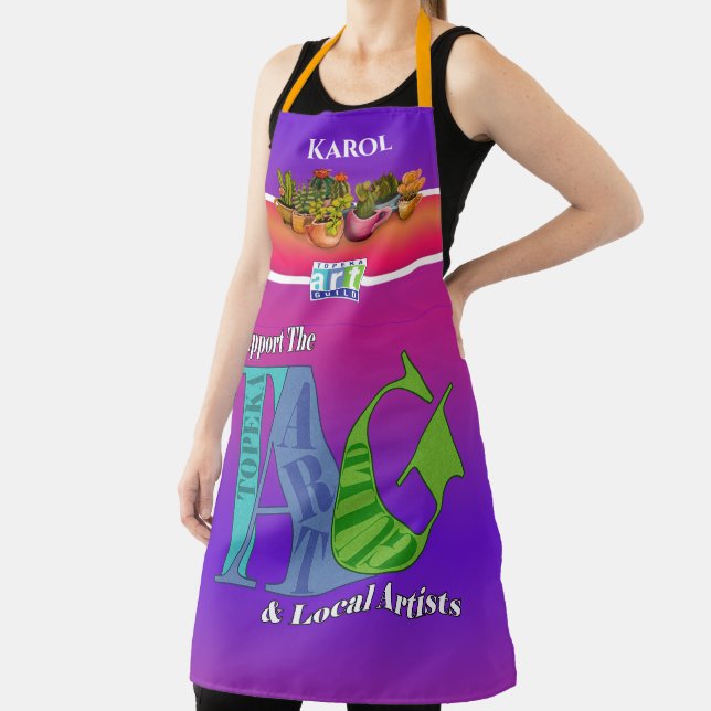 Tablier Je soutiens la Topeka Art Guild Apron - Karol (Insitu)
