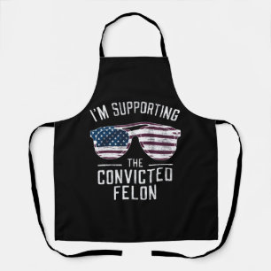 Tablier Je soutiens le criminel condamné pro Trump 2024