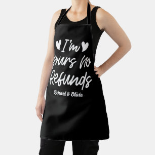 Tablier Je suis à vous Aucun remboursement Valentines Day