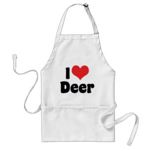 Tablier Je suis amoureux de cerf cœur