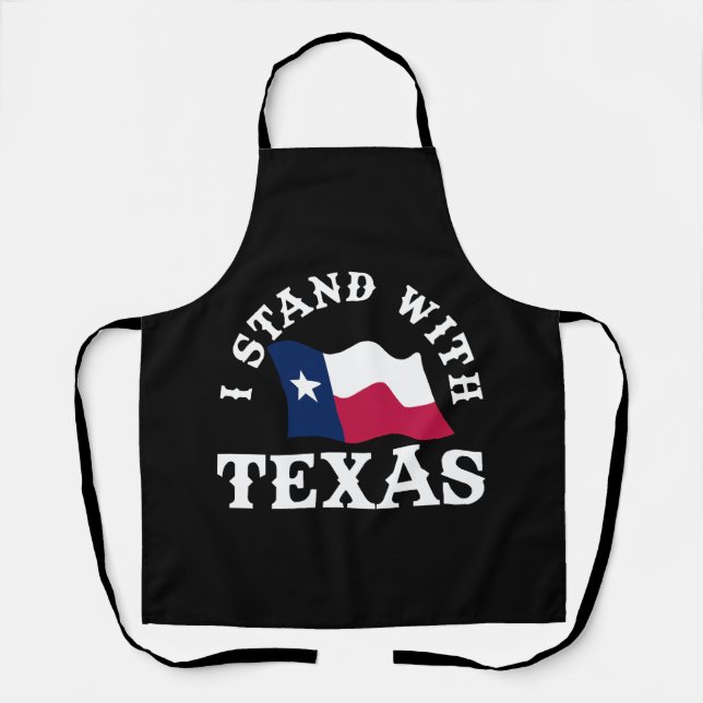 Tablier Je suis avec le Texas (Recto)