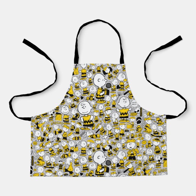 Tablier Je Suis Charlie Motif Brown (Recto)