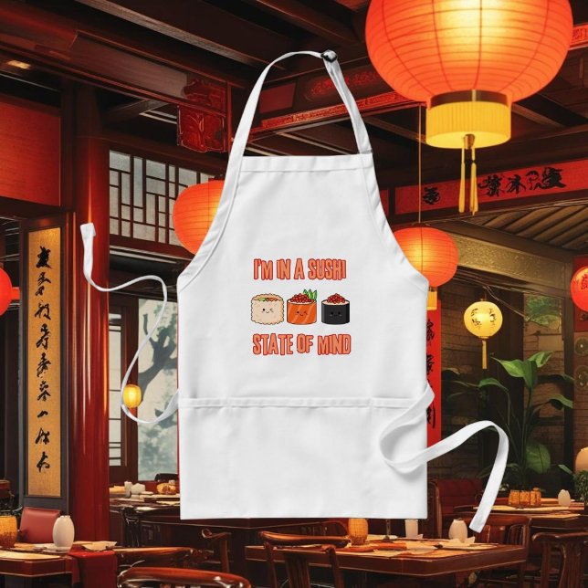 Tablier Je suis dans un état d'esprit de Sushi - Sushi fro (Créateur téléchargé)