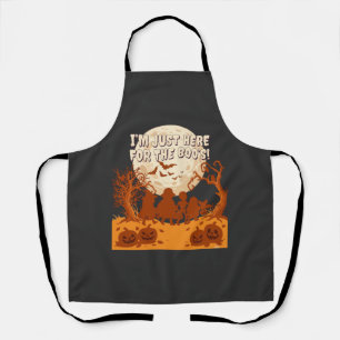 Tablier Je suis juste ici Boos Halloween Enfants Silhouett