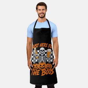 Tablier Je suis juste là pour les boos squelette d'Hallowe