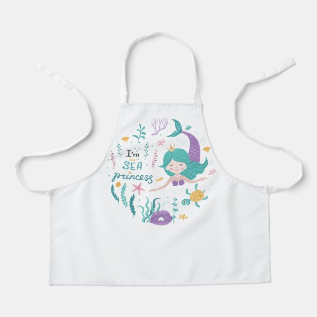 Tablier Je suis la Mère Princesse Mermaid (Recto)