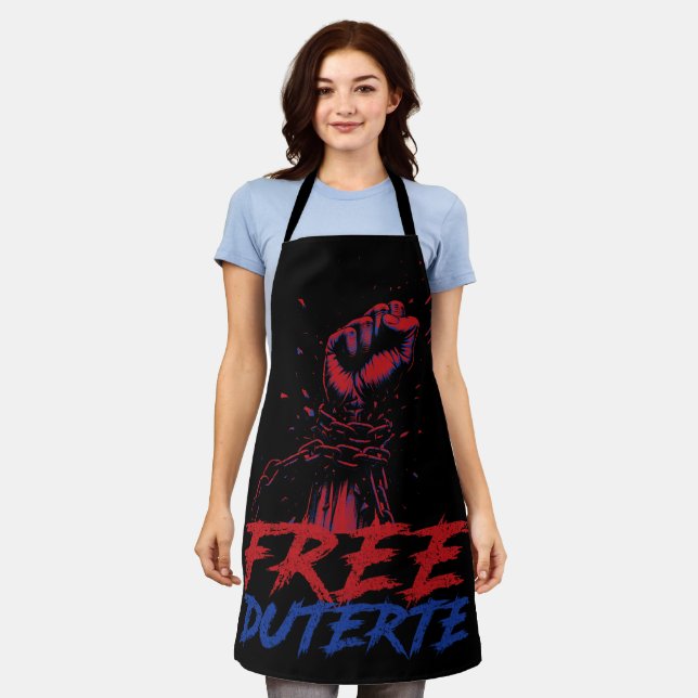 Tablier Je Suis Pour Duterte Free DU30 Free Duterte (Porté)