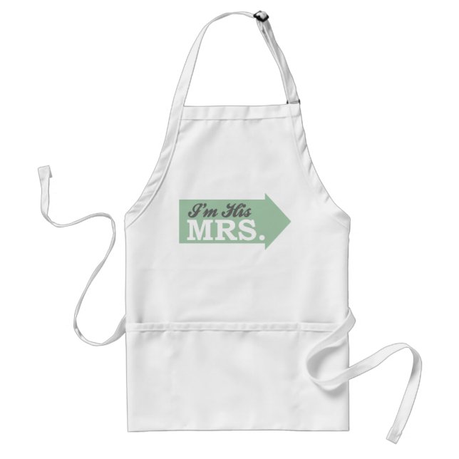 Tablier Je suis sa Mme (la flèche verte) (Devant)
