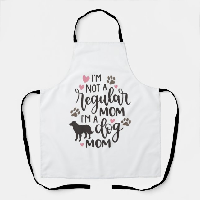 Tablier Je suis une maman du chien (Recto)