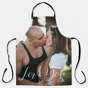 Tablier Je t'aime, couple d'amour