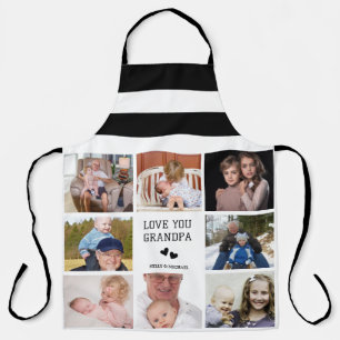 Tablier Je T'Aime, Grand-Père   Espace photo Collage moder