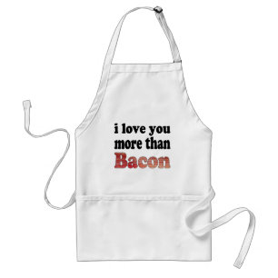 Tablier Je t'aime plus que le bacon