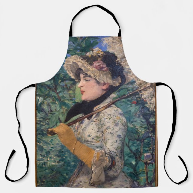 Tablier Jeanne (Printemps)  Par Édouard Manet (Recto)