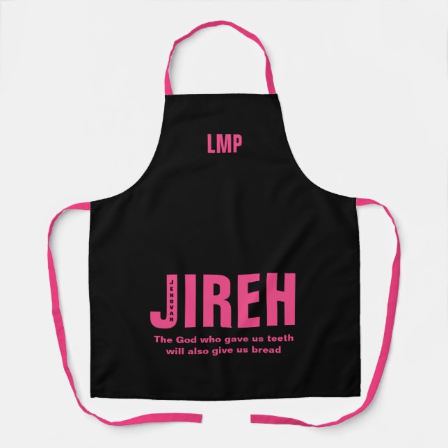 Tablier Jehovah Jireh Custom Christian Apron (Recto)