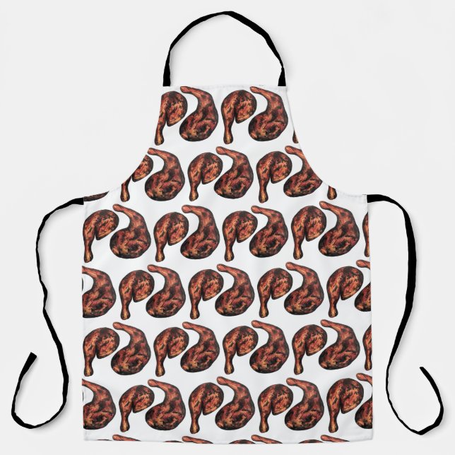 Tablier Jerk Poireau jamaïcain Caraïbes cuisine (Recto)