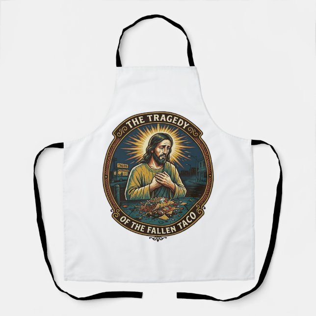 Tablier Jésus a lâché la nourriture de rue de tacos de nui (Recto)