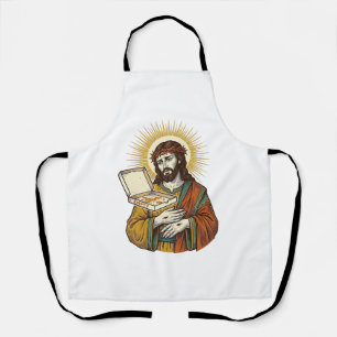 Tablier Jésus Boîte de Pizza Vide Frigo Trahison Humour Al