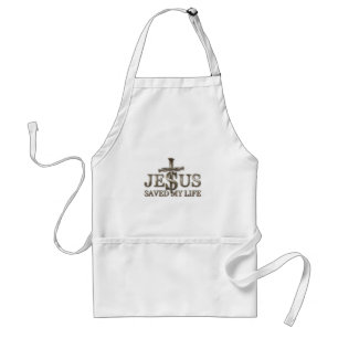 Tablier Jésus-Christ a sauvé ma vie Cadeau pour femmes hom