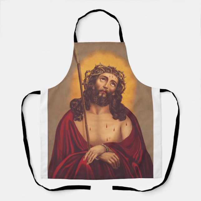 Tablier Jésus est couronné d'une couronne d'épines (Recto)